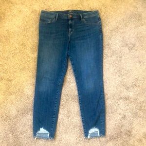 Abercrombie Mid Rise Super Skinny Ankle Jeans